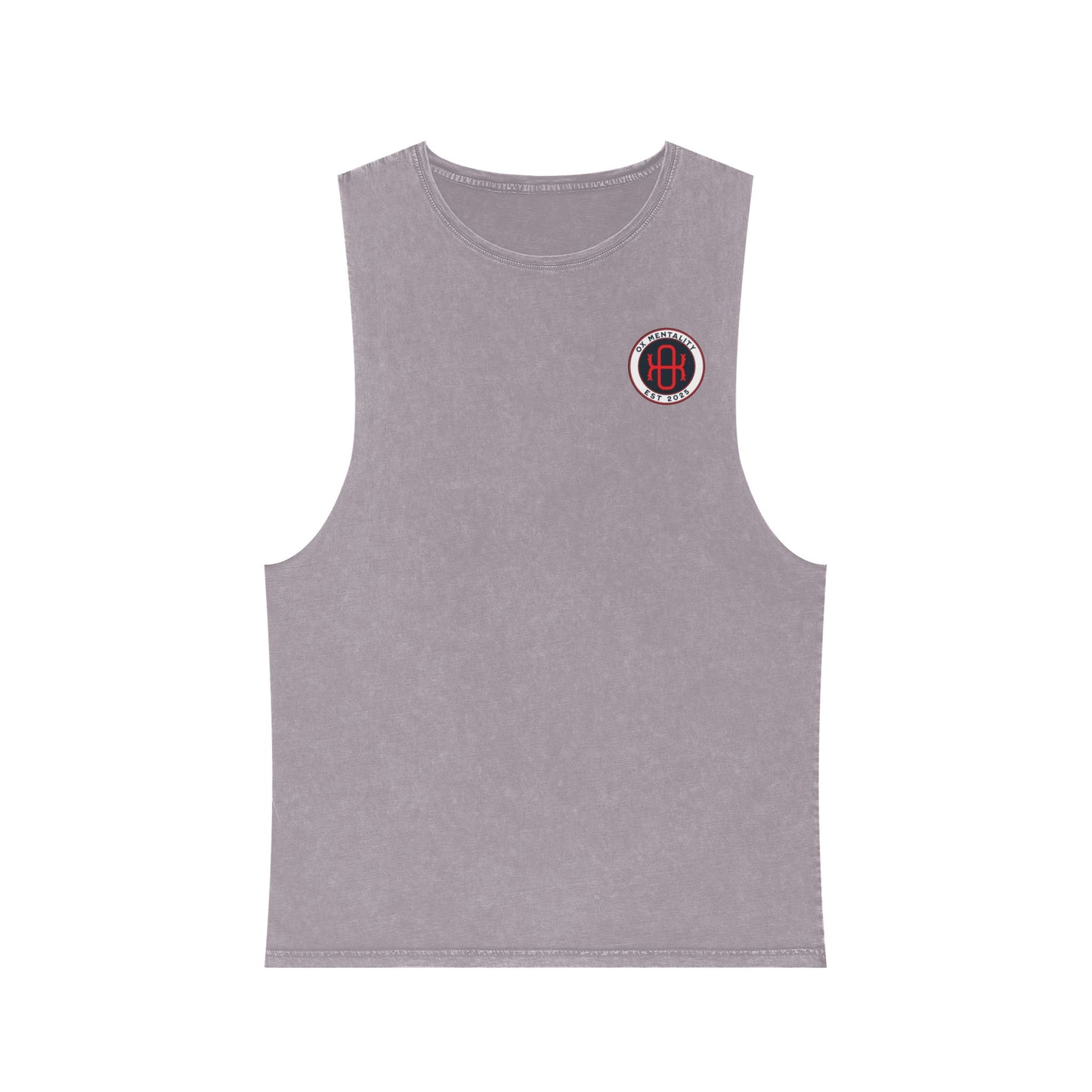 Stonewash Workout Tank Top - Ox Stamp Design